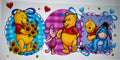 #238 Winnie the Pooh Piglet & Eeyore Sunflowers Tumbler Decal